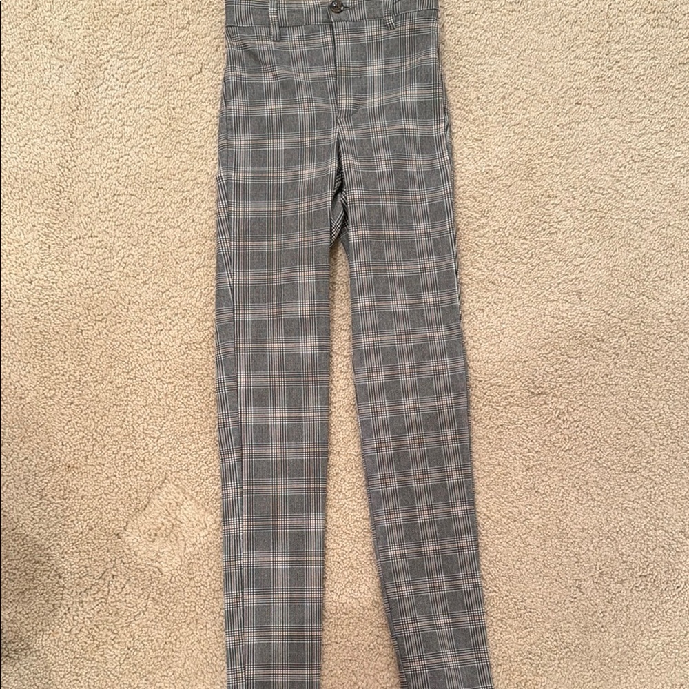Garage Gray Plaid Pants